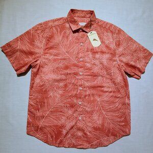 NWT Men's Tommy Bahama Short Sleeve button down Shirt M